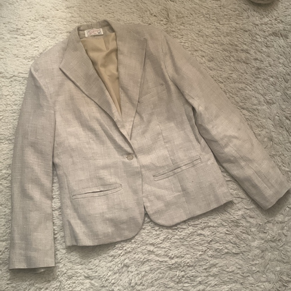VINTAGE Linen Blazer